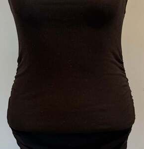 Michael Stars Opaline Midi Dress Black Ultra Rib Size Small NWT